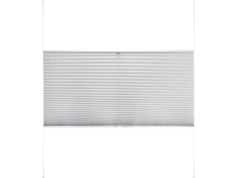 Discount Tageslicht-Spannplissee Valeria 120 cm x 130 cm Hellgrau