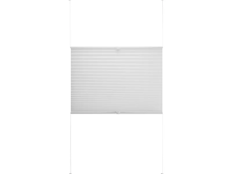 Online Tageslicht-Spannplissee Valeria 60 cm x 130 cm Weiß