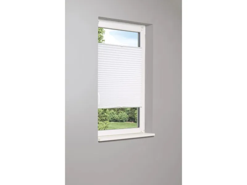 Online Tageslicht-Spannplissee Valeria 60 cm x 130 cm Weiß