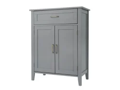 Clearance Teamson Home Mercer Holz Badezimmermöbel mit Schublade und Regalen Grau