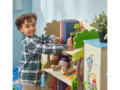Teamson Kids Kinderbücherregal Dinosaurier Holz Stauraum Blau