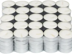 Teelichter 100 Stück Weiß