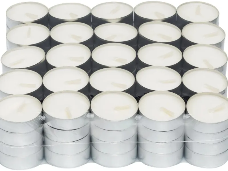 Teelichter 100 Stück Weiß