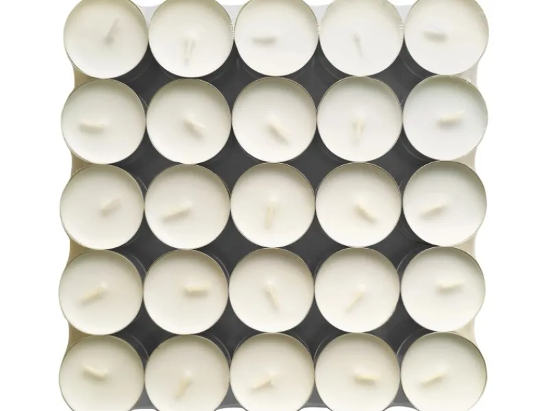 Teelichter 100 Stück Weiß