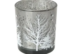 Teelicht-Glas Baum Ø 7 cm x 8 cm 3-fach sortiert