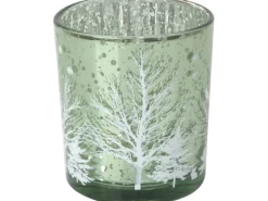 Teelicht-Glas Baum Ø 7 cm x 8 cm 3-fach sortiert