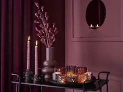 Teelichthalter Midnight Mystery Glas 7 cm x Ø 7 cm