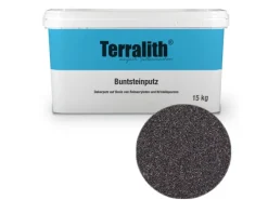 Clearance Terralith Buntsteinputz Mosaikputz 1mm -15 kg- BSP1038 Anthrazit