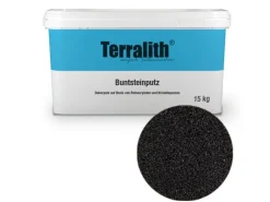 Terralith Buntsteinputz Mosaikputz 2mm -15 kg- BSP30 Schwarz