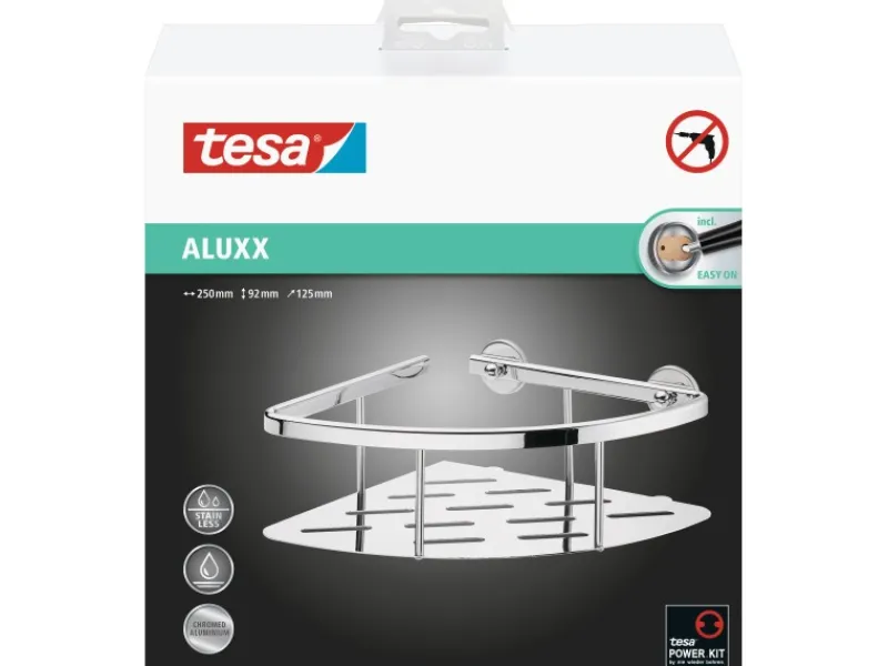 Tesa Eckablage Aluxx Aluminium Verchromt