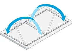 Tesa ® Fliegengitter-Tür Falt faltbarer Alu-Rahmen