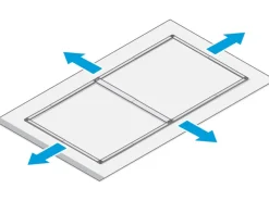 Tesa ® Fliegengitter-Tür Falt faltbarer Alu-Rahmen