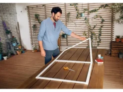 Tesa ® Fliegengitter-Tür Falt faltbarer Alu-Rahmen