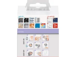 Clearance Tesa Moon White Bademantelhaken Matt inkl. Klebelösung Weiß