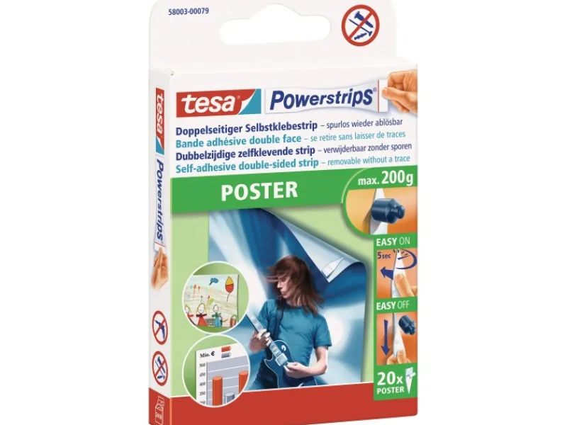 Sale Tesa Powerstrips Poster Weiß 20 Stück
