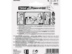Tesa Powerstrips Vario-Gardinenhaken Weiß
