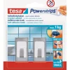 Online Tesa Selbstklebehaken Metall-Weiß rechteckig 2 Stück mit 4 x Powerstrips Small