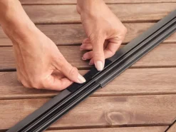 Tesa ® teleskopierbare Alu-Lamellentür Anthrazit