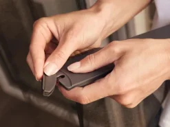 Tesa ® teleskopierbare Alu-Lamellentür Anthrazit