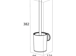 Online Tiger Toilettenbürste Tune mit Halter Edelstahl gebürstet-Schwarz Edelstahl-Schwarz