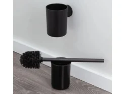 Hot Tiger Toilettenbürste Tune mit Halter Metall gebürstet- Schwarz