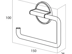 Sale Tiger Toilettenpapierhalter Tune Metall gebürstet- Schwarz