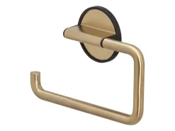 New Tiger Tune Toilettenpapierhalter ohne Deckel Messing gebürstet / Schwarz