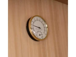 Home Deluxe Traditionelle Sauna SKYLINE BIG Tannenholz Natur XL mit Kunststeinwand