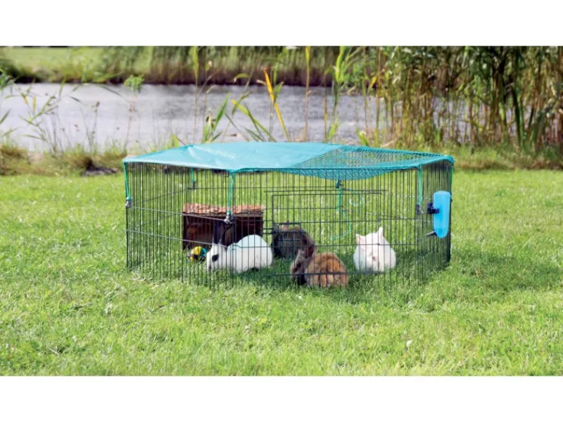 Trixie Freilaufgehege Natura für Jungtiere mit Netz ø 116 cm x 38 cm