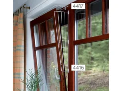 Trixie Katzen-Schutzgitter für Fenster Oben/Unten 65 cm × 16 cm Weiß