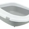 Online Trixie Katzentoilette Primo XXL mit Rand 56 × 25 × 71 cm Grau/Weiß