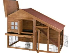 Clearance Trixie Kleintierstall Natura mit Freilaufgehege 151 cm x 107 cm x 80 cm Braun