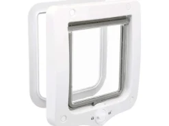Trixie 2-Wege Freilauftür 20 cm x 22 cm Weiß
