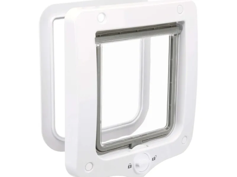 Trixie 2-Wege Freilauftür 20 cm x 22 cm Weiß