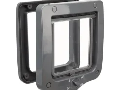 Online Trixie 4-Wege Freilauftür 20 cm × 22 cm Grau