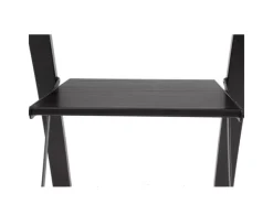 TRUTZHOLM Alu Trittleiter 3 Stufig Klappbar 150kg Anti Rutsch Trittflächen TÜV GS Schwarz