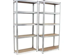 TRUTZHOLM 2er Set Schwerlastregal 170x75x30 cm