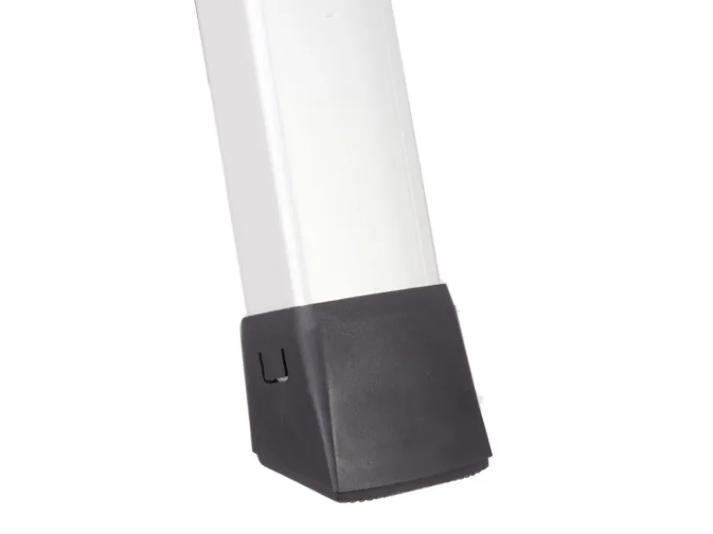 TRUTZHOLM Trittleiter 2 Stufig Klappbar bis 150 kg Alu Anti Rutsch Trittflächen TÜV GS Silber