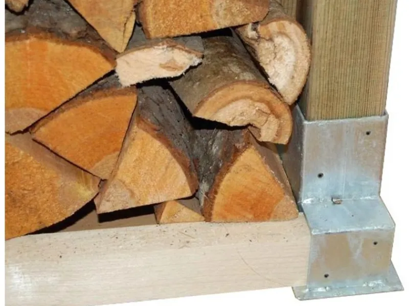 TRUTZHOLM 4x Holzstapelhilfe Stapelhilfe Für Brennholz Holzstapelhalter