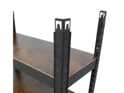 Clearance TRUTZHOLM 2x Wohnzimmerregal 150x75x30 cm Dunkel Traglast je 650 kg