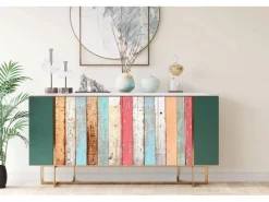 Tulup Möbelfolie Bunte Tafeln Klebefolie für Möbel 100x50 cm Möbel Klebefolie Mehrfarbig Möbelfolie Klebefolie für Schränke