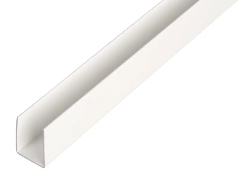 Online U-Profil Kunststoff 20 mm x 21 mm x 1.000 mm Weiß