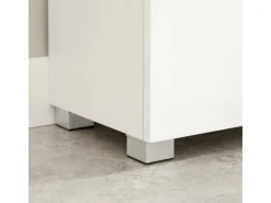 Vasagle Badezimmerschrank mit Schublade und Regal 30 cm x 60 cm x 80 cm Weiß