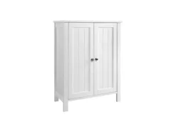 Vasagle Badezimmerschrank mit 2 Türen 30 cm x 60 cm x 80 cm Weiß