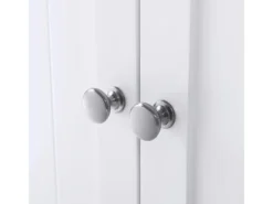 Vasagle Badezimmerschrank mit 2 Türen 30 cm x 60 cm x 80 cm Weiß