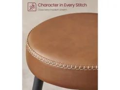 Vasagle Barhocker 2er-Set Braun