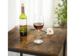 Hot Vasagle Bartisch Quadratisch 60 cm x 60 cm x 92 cm Braun-Schwarz