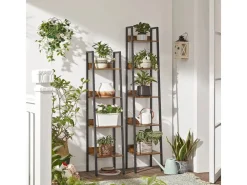 Vasagle Bücherregal 6 Ebenen 30 cm x 33,8 cm x 170 cm Braun-Schwarz