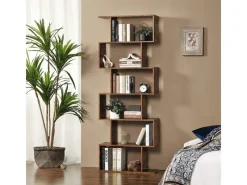Online Vasagle Bücherregal 6 Ebenen 70 cm x 190,5 cm x 24 cm Vintagebraun