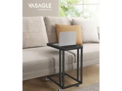 Sale Vasagle Beistelltisch 35 cm x 50 cm x 60 cm Schwarz
